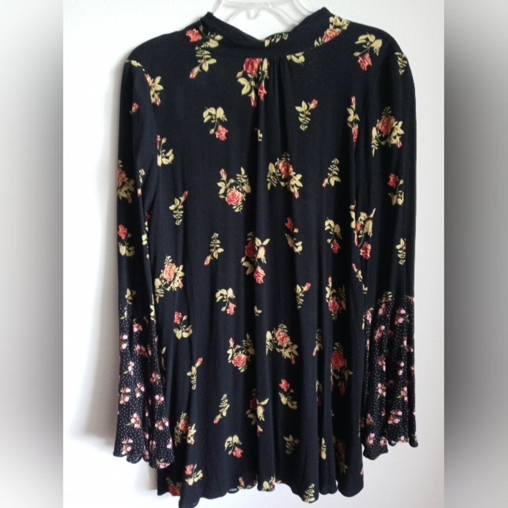 Free People tunic floral tie back Small - Picture 2 of 7